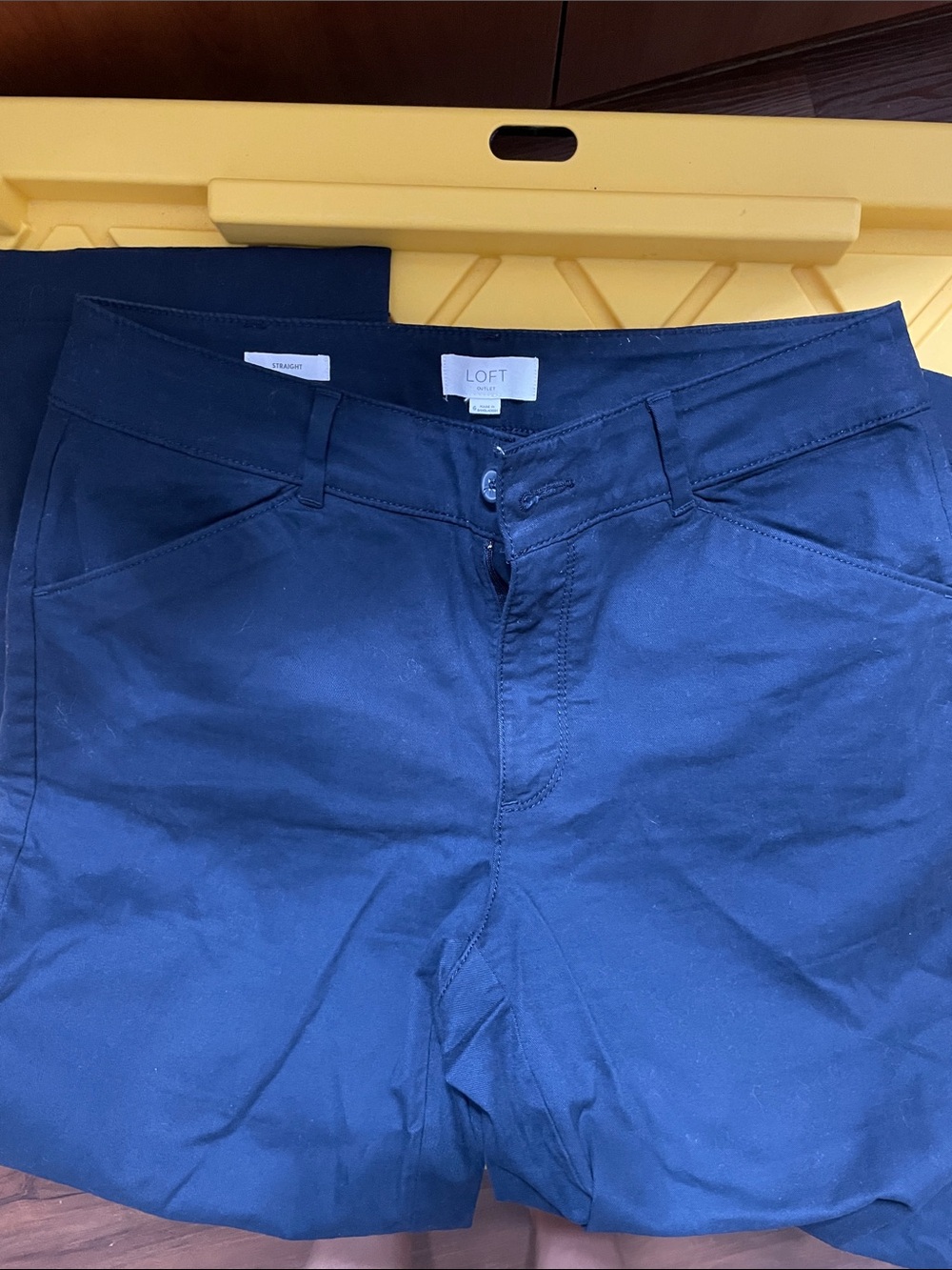 LOFT Women's Navy Blue Chino Pants Size 6